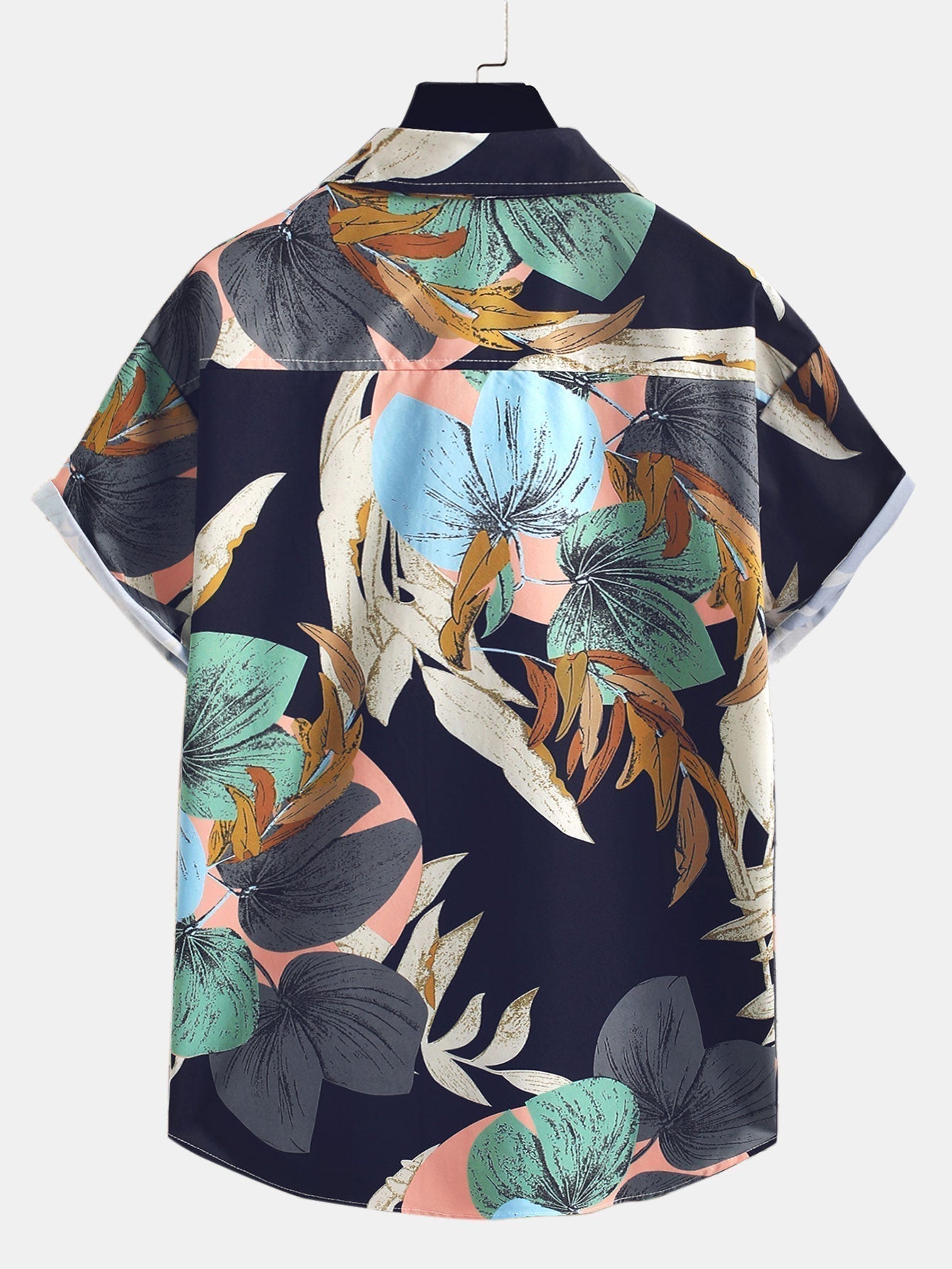 Overhemd met tropische print en knopen