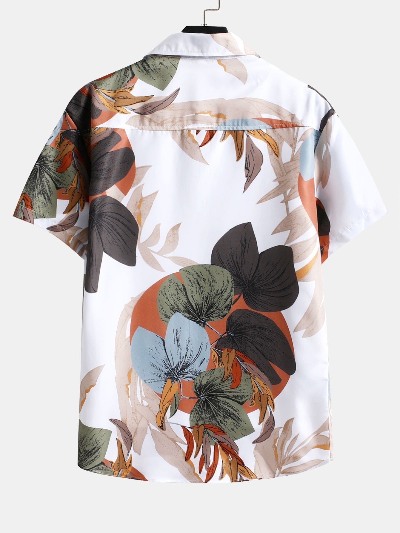 Overhemd met tropische print en knopen