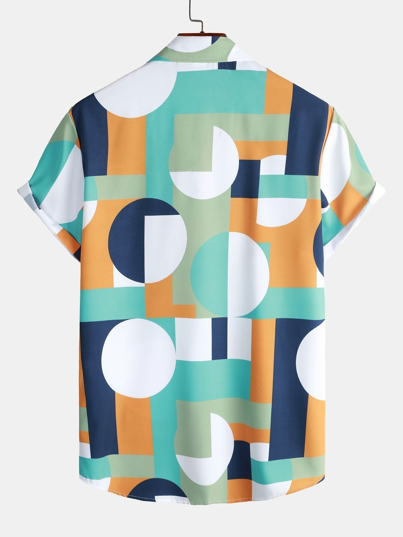 Overhemd met knopen en geometrische print