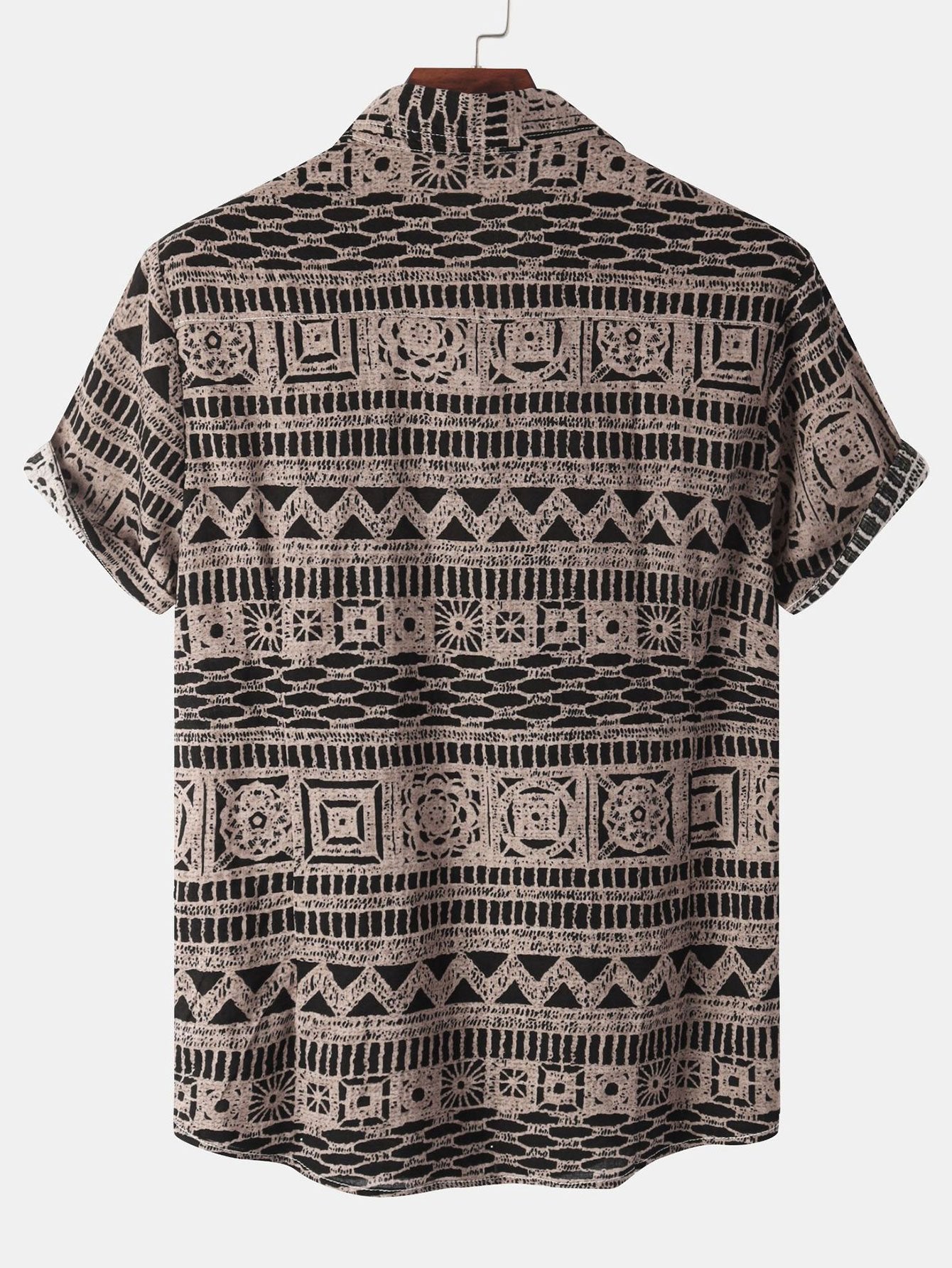 Overhemd met tribal print en knopen