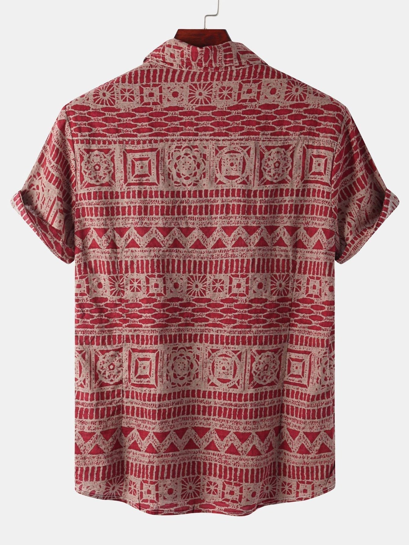 Overhemd met tribal print en knopen