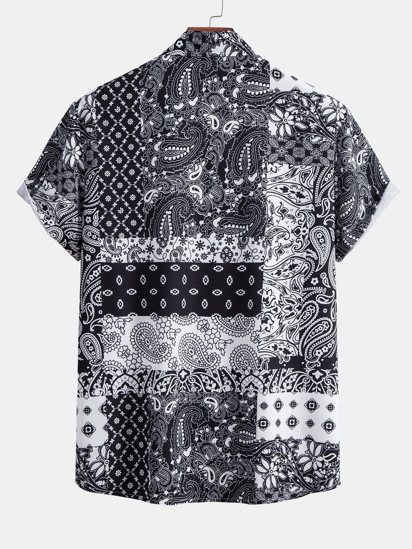 Overhemd met knopen en paisley-bloemenprint